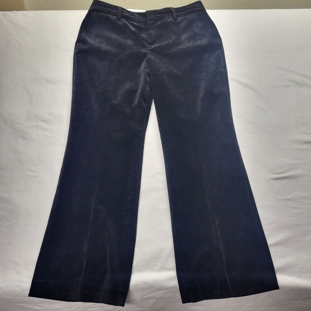 Coldwater Creek Cypress Trouser Fit Bootcut Leg Black Corduroy 12P